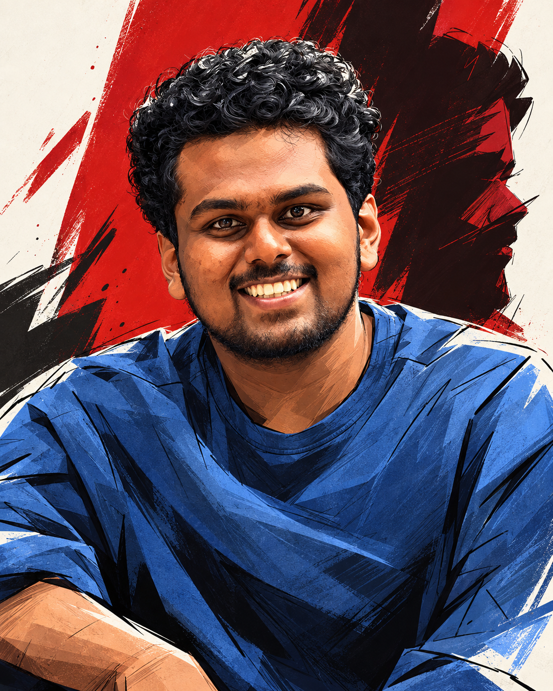 Illustrated portrait of Viswanadh Uppalapati